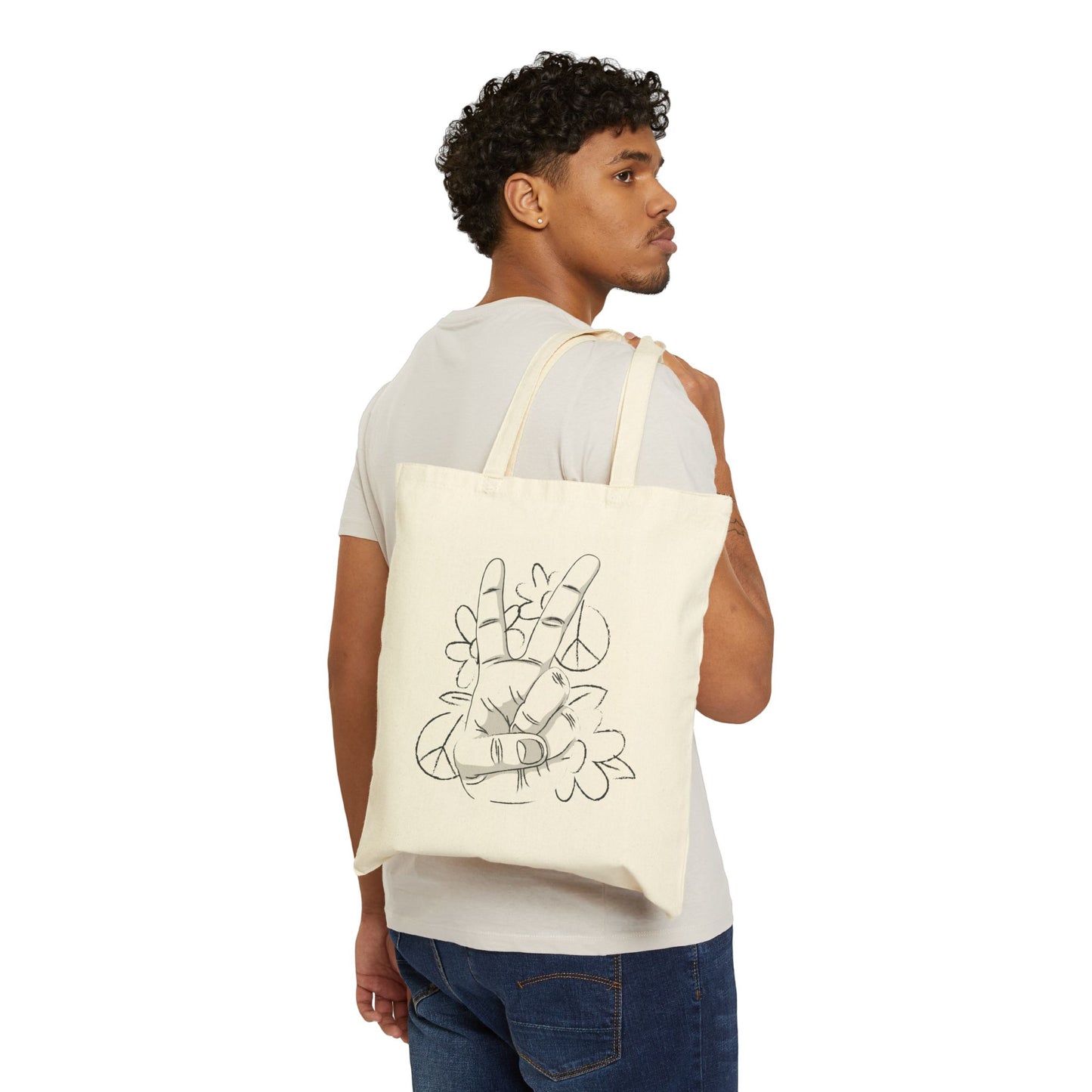 No War! - Cotton Canvas Tote Bag