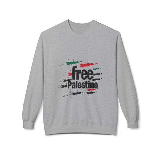 Free Palestine Fleece Lined Cotton Sweatshirt