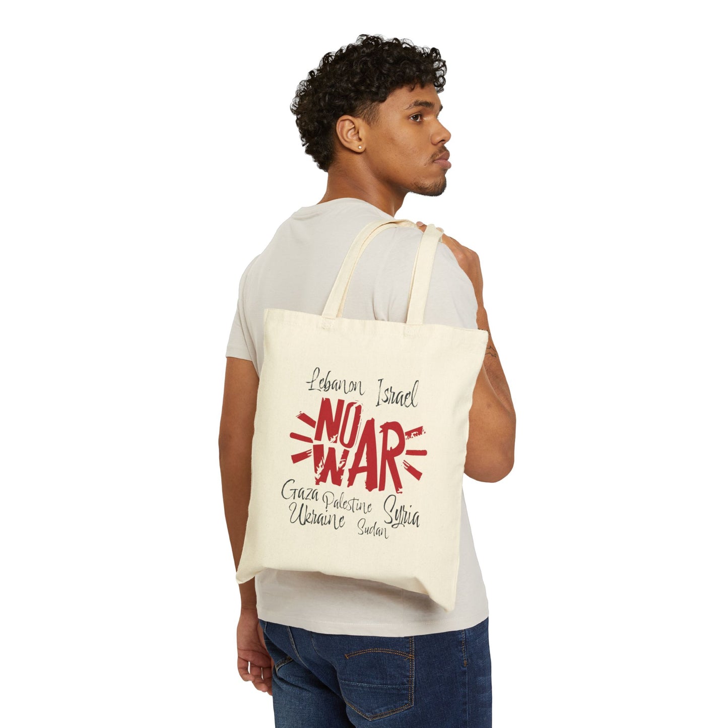 No War! - Cotton Canvas Tote Bag